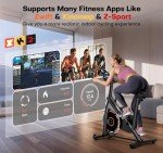 Home Exercise Bike with App, 350lbs Capacity