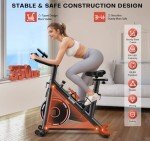 Home Exercise Bike with App, 350lbs Capacity
