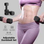 Zempox Adjustable Dumbbell Set for Home Workouts