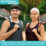 RITOPER 6 Pack Non-Slip Workout Headbands