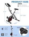 Foldable 33LB Home Exercise Bike for Apartments