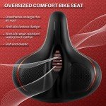 Comfortable Oversized Bike Seat for Peloton & More