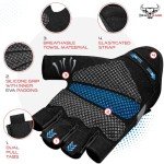 BEAST RAGE Fingerless Weight Lifting Gloves