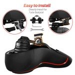 Comfortable Oversized Bike Seat for Peloton & More