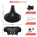 Comfortable Oversized Bike Seat for Peloton & More