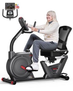 HARISON Semi Commercial Recumbent Exercise Bike for Home