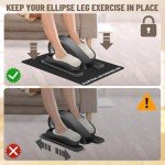 Non-Slip Under Desk Elliptical Mat for Bikes