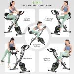 Compact 5-in-1 Exercise Bike for Seniors