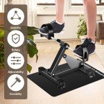 Non-Slip Under Desk Elliptical Mat for Bikes