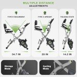Compact 5-in-1 Exercise Bike for Seniors
