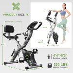 Compact 5-in-1 Exercise Bike for Seniors