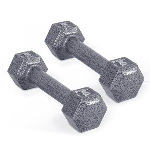 CAP Barbell 5 lb Cast Iron Hex Dumbbells
