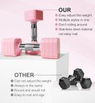 20LBS Adjustable Dumbbell Set for Home Workouts