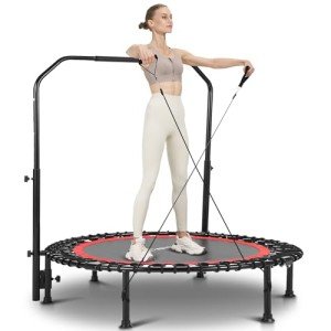 Adjustable 40" Mini Trampoline for Indoor Fitness