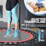 Adjustable 40" Mini Trampoline for Indoor Fitness