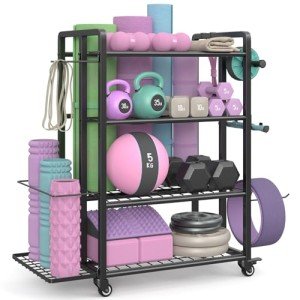 Versatile Weight Rack for Home Gym Storage