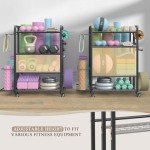 Versatile Weight Rack for Home Gym Storage