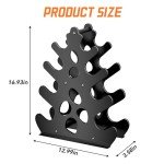 Coral-Inspired 4-Tier Dumbbell Rack Stand
