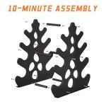 Coral-Inspired 4-Tier Dumbbell Rack Stand