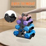 Coral-Inspired 4-Tier Dumbbell Rack Stand