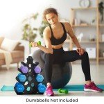 Coral-Inspired 4-Tier Dumbbell Rack Stand