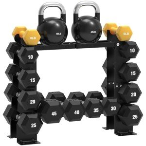 5-Tier Dumbbell Rack for Strength Training Storage