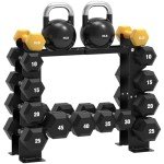 5-Tier Dumbbell Rack for Strength Training Storage