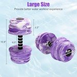 Water Workout Dumbbells - Set of 2, Purple