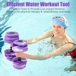 Water Workout Dumbbells - Set of 2, Purple