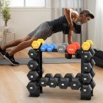5-Tier Dumbbell Rack for Strength Training Storage