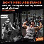 Heavy Duty Dumbbell Spotter Hooks with Straps