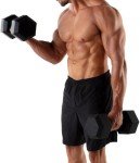 7.5 lb Rubber Coated Hex Dumbbells - Pair