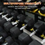 Fitvids 25 LB Rubber Coated Hex Dumbbells Pair