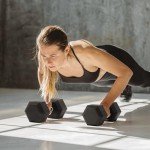 Fitvids 25 LB Rubber Coated Hex Dumbbells Pair