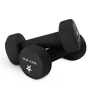 Yes4All 20 lbs Non-Slip Hexagon Dumbbells (Pair)