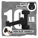 Yes4All 20 lbs Non-Slip Hexagon Dumbbells (Pair)