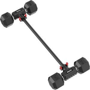 Adjustable Dumbbell to Barbell Converter Set