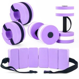 HOMNUTS Aquatic Dumbbells and Swimming Fitness Set