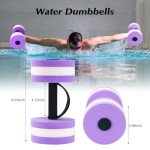 HOMNUTS Aquatic Dumbbells and Swimming Fitness Set
