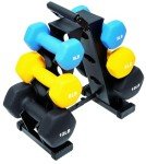 Neoprene Dumbbell Set with Rack - 50LB Total