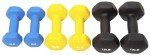 Neoprene Dumbbell Set with Rack - 50LB Total