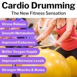 Cardio Drumming Set with Exercise Ball and Sticks