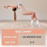 Non-Slip Pilates Yoga Socks for Women - 4 Pairs