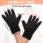 Adjustable Compression Hand Ice Pack Gloves