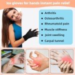 Adjustable Compression Hand Ice Pack Gloves