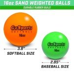 GoSports Weighted Baseballs for Hitting and Pitching