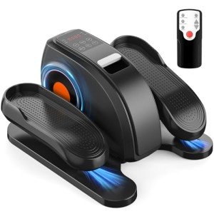 Compact Under-Desk Elliptical with Adjustable Speed