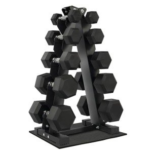 Fitvids 150lbs Dumbbell Set with Rack