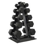 Fitvids 150lbs Dumbbell Set with Rack