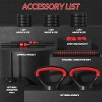 Adjustable 4-in-1 Dumbbell Set with Weights